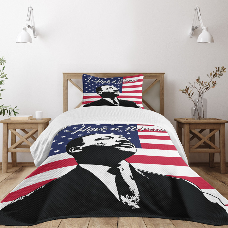 Martin Luther King Bedspread Set