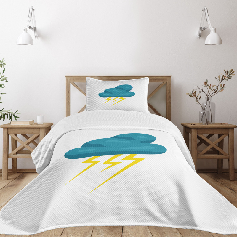 Cloud and Bolts Bedspread Set