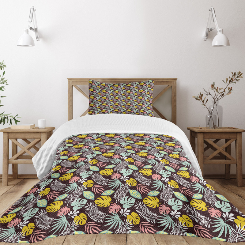 Nature Forest Leaves Bedspread Set