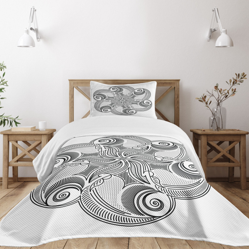 Floral Mandala Bedspread Set