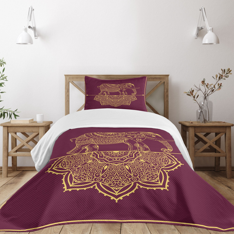 Animal Mandala Bedspread Set