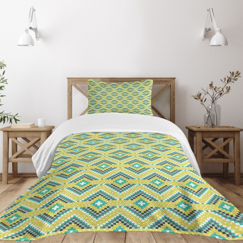 Mosaic Tiles American Bedspread Set