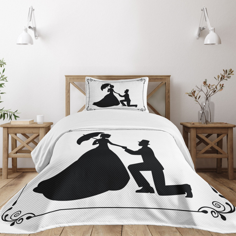 Marriage Proposal Bedspread Set