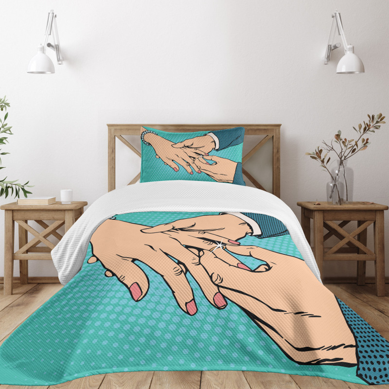 Pop Art Design Bedspread Set