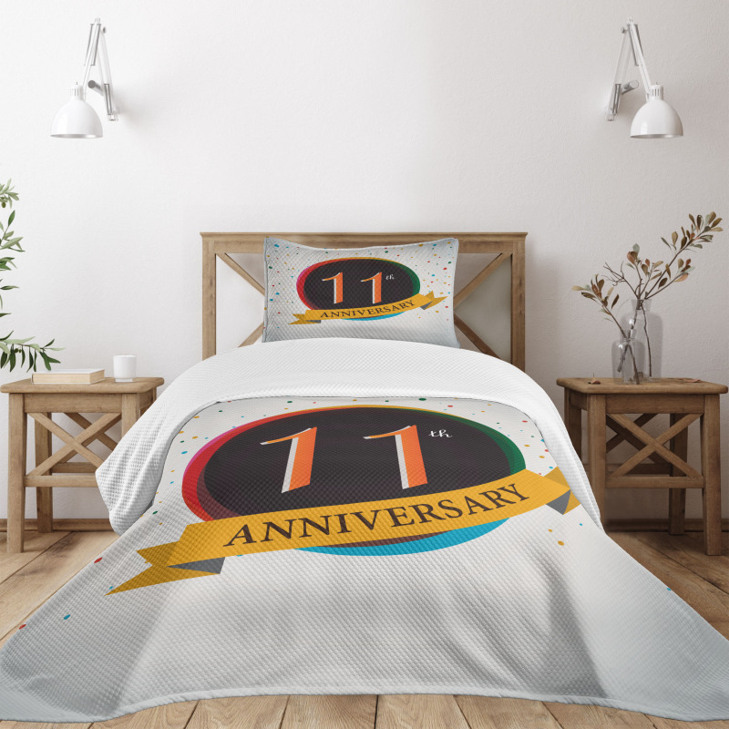 11 Year Retro Style Bedspread Set