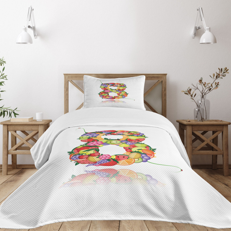 Fruitful 8 Colorful Bedspread Set