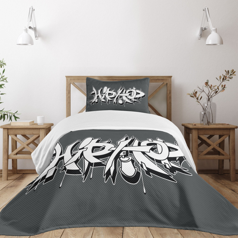 Urban Grafitti Spray Bedspread Set