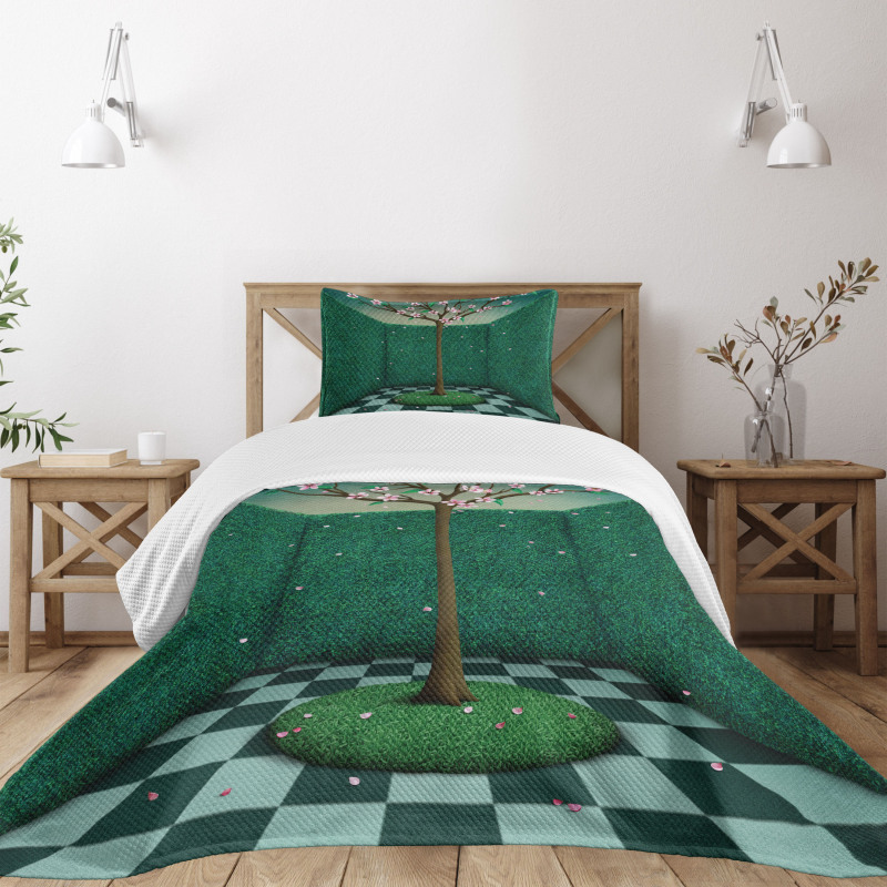 Outdoor Garden Maze Bedspread Set