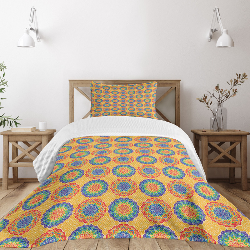 East Folk Elements Bedspread Set