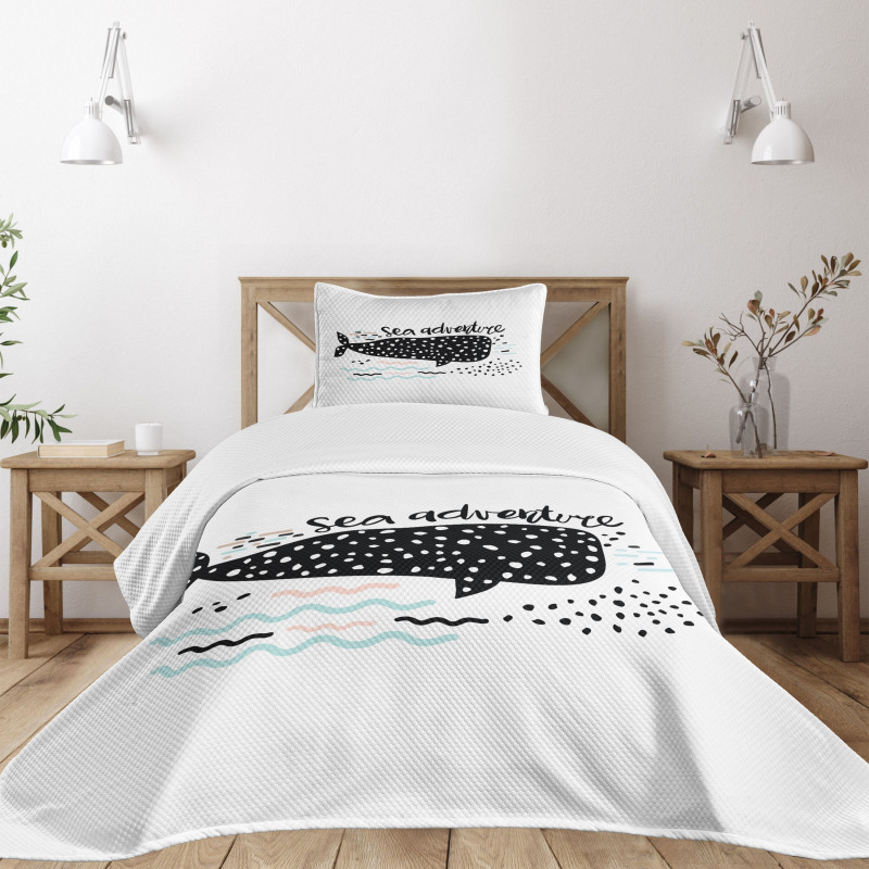 Dotted Whale Shark Bedspread Set