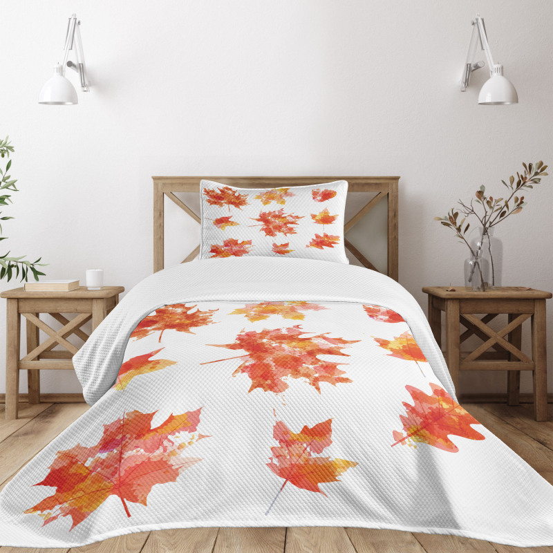 Canadian Foliage Maple Bedspread Set