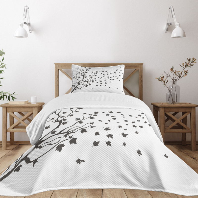 Maple Silhouette Bedspread Set