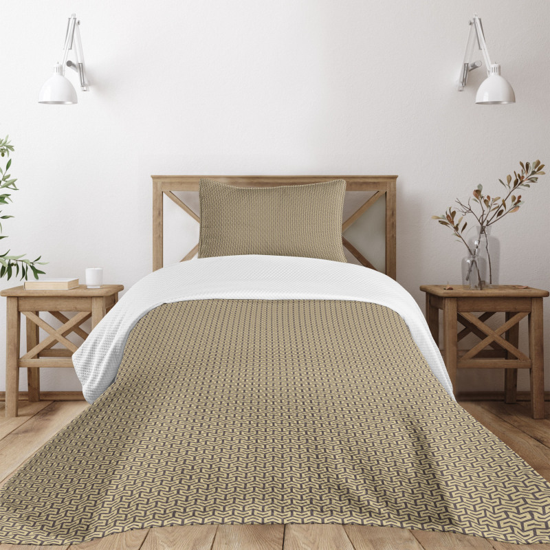 Wavy Trippy Triangles Bedspread Set