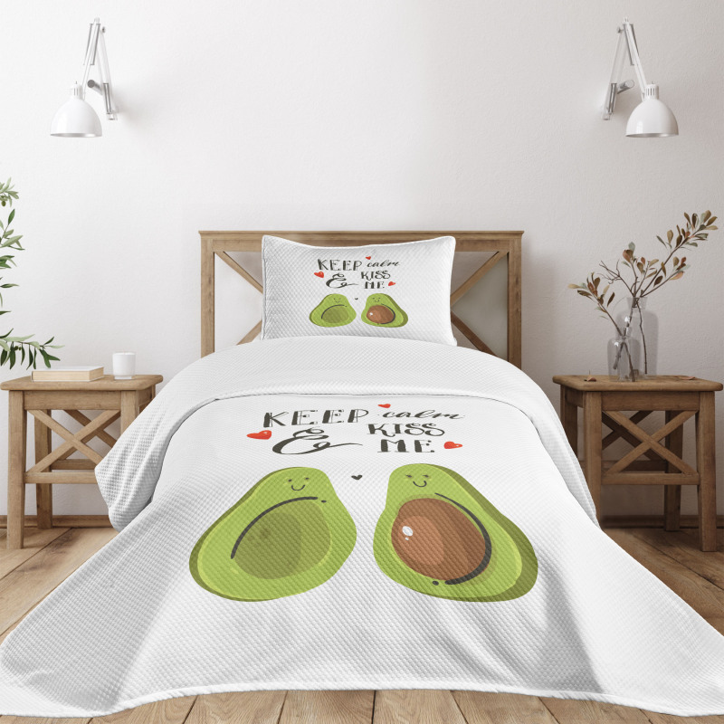 Avocado Lovers Bedspread Set