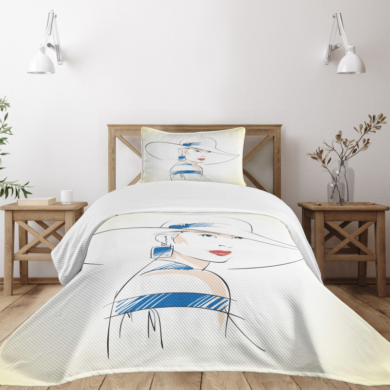 Fashion Sketch Bedspread Set
