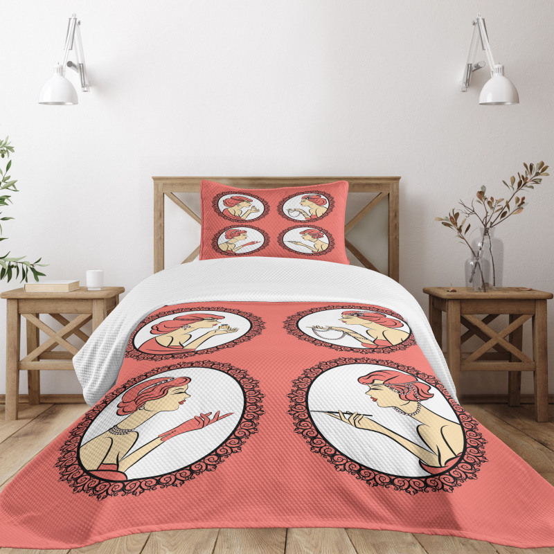 Fashion Portraits Bedspread Set