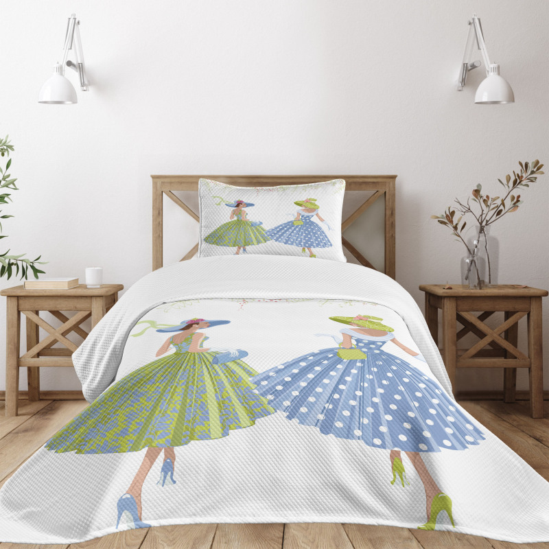 Dressed 2 Women Bedspread Set