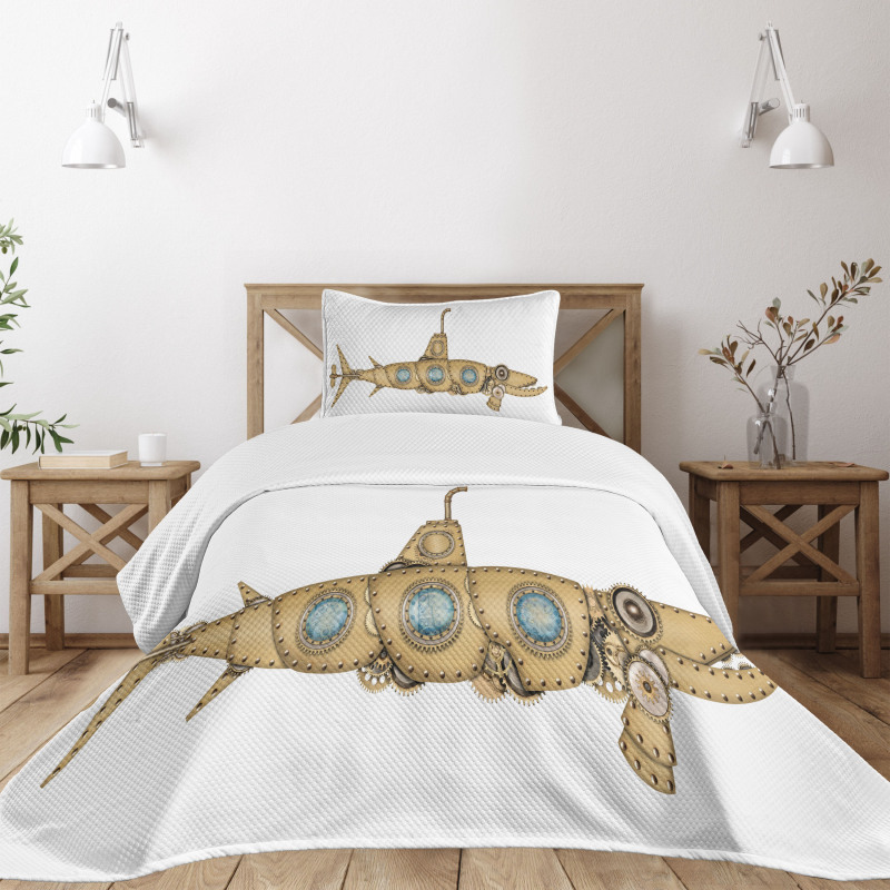 Barracuda Submarine Bedspread Set