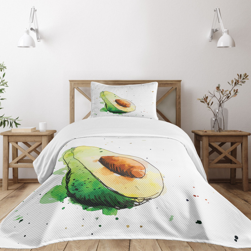 Simplistic Doodle Art Bedspread Set