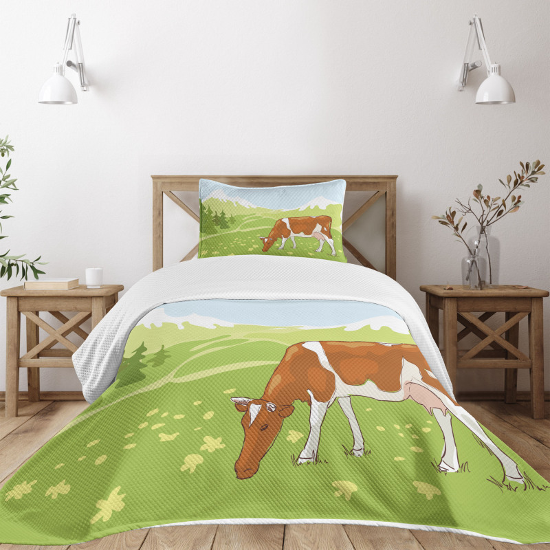 Alpine Meadow Nature Bedspread Set