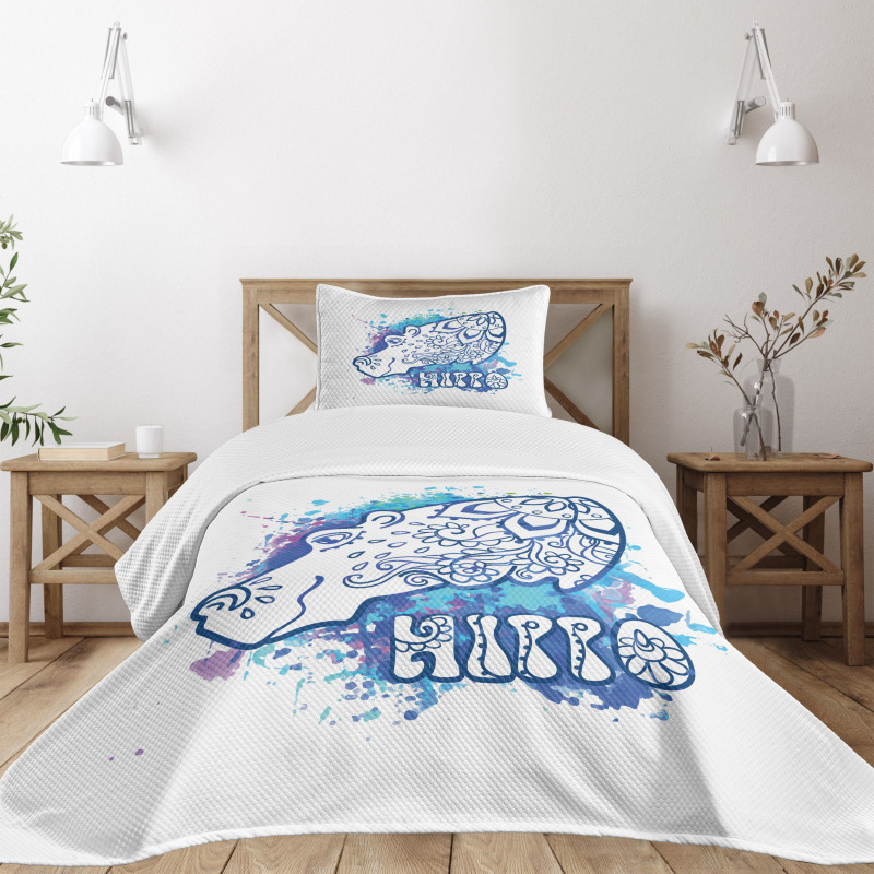 Bohemian Hippie Print Bedspread Set