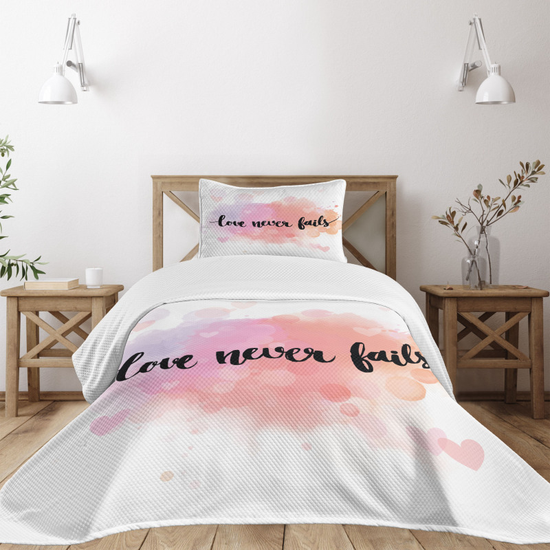 Bokeh Love Never Fails Bedspread Set