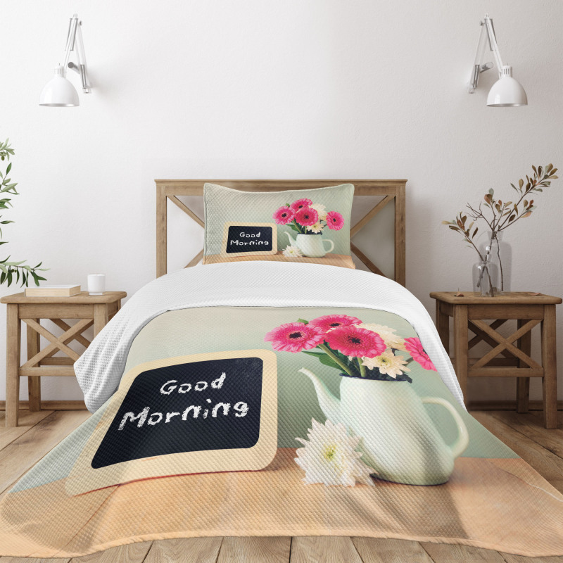 Fresh Flowers Morning Bedspread Set