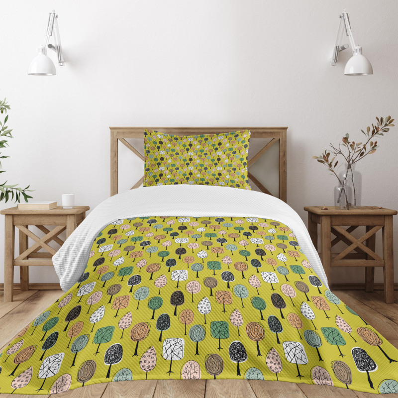 Autumn Trees Bedspread Set