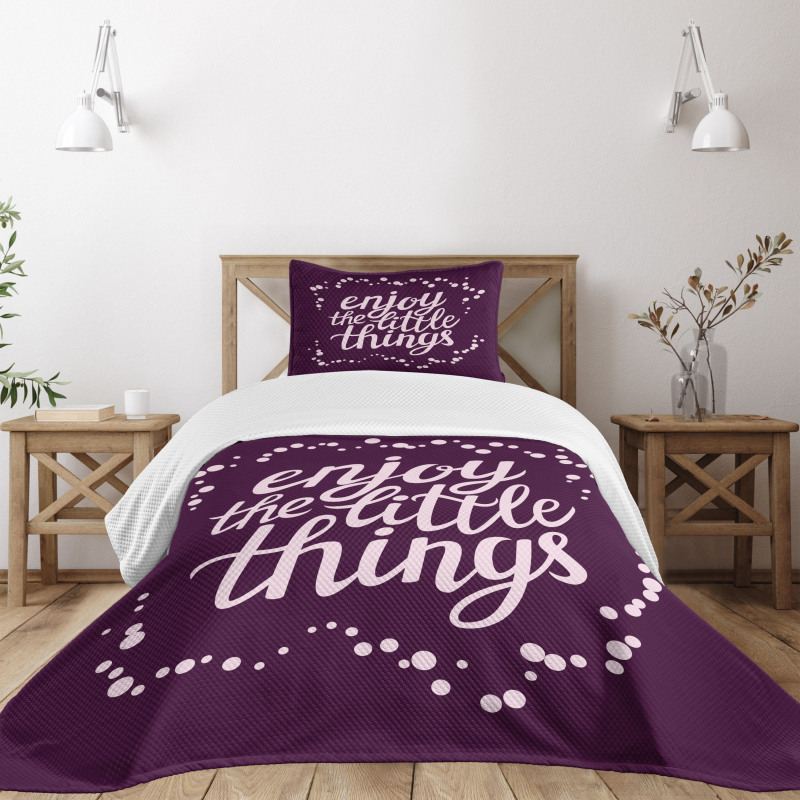 Motivation Boost Phrase Bedspread Set