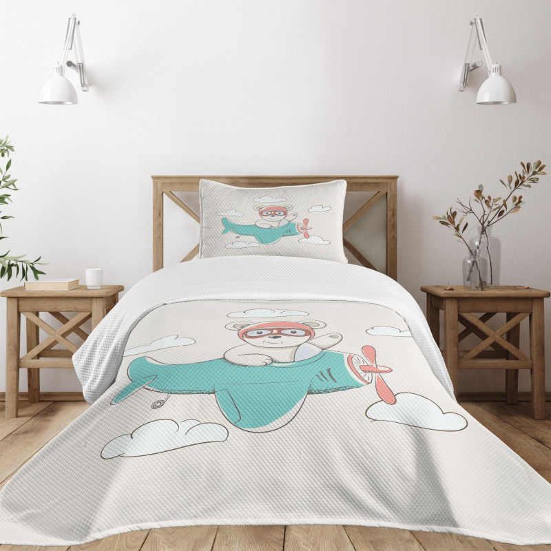 Child Bear in the Sky Bedspread Set