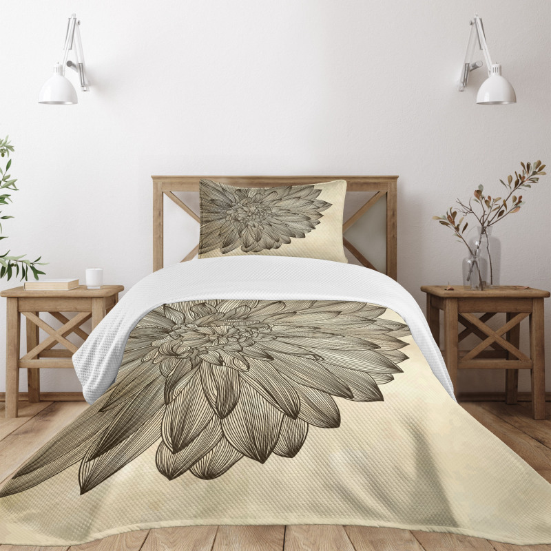 Vintage Blossom Grunge Bedspread Set