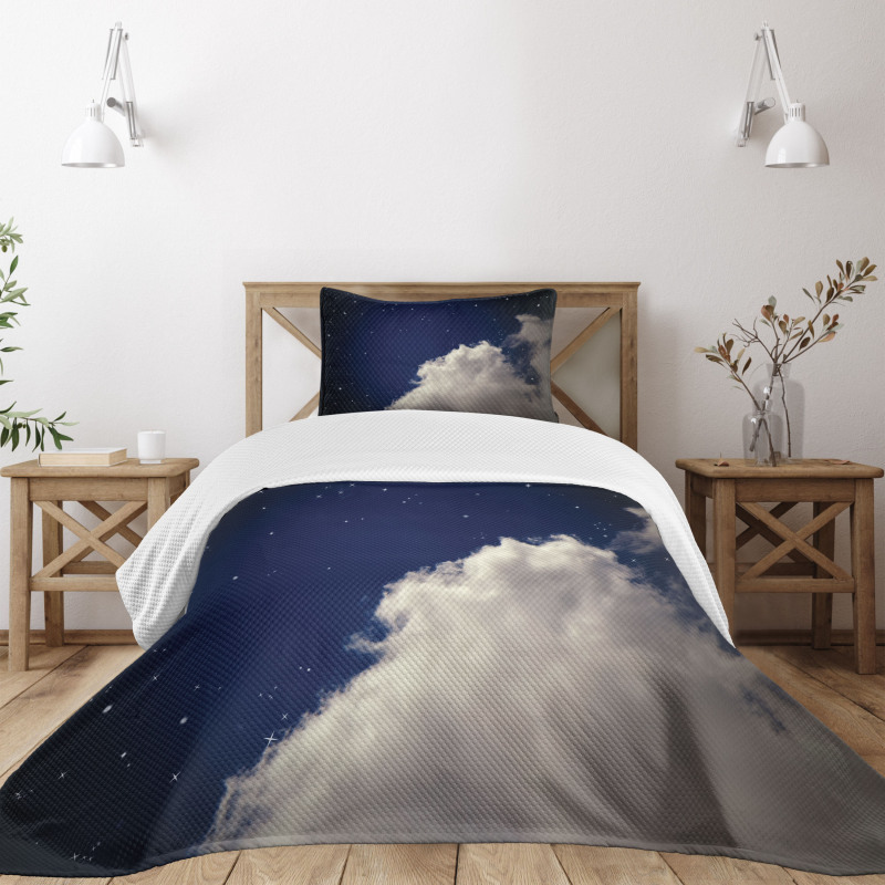 Nocturnal Theme Night Sky Bedspread Set