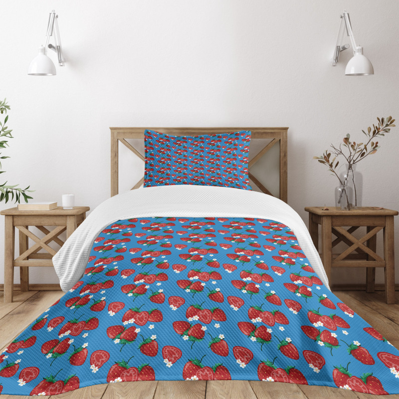 Yummy Fresh Fruits Bedspread Set