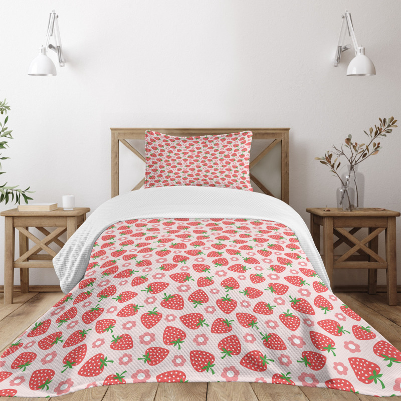 Retro Style Print Bedspread Set