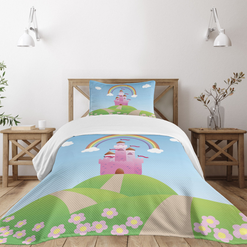 Clouds Princess Castle Bedspread Set