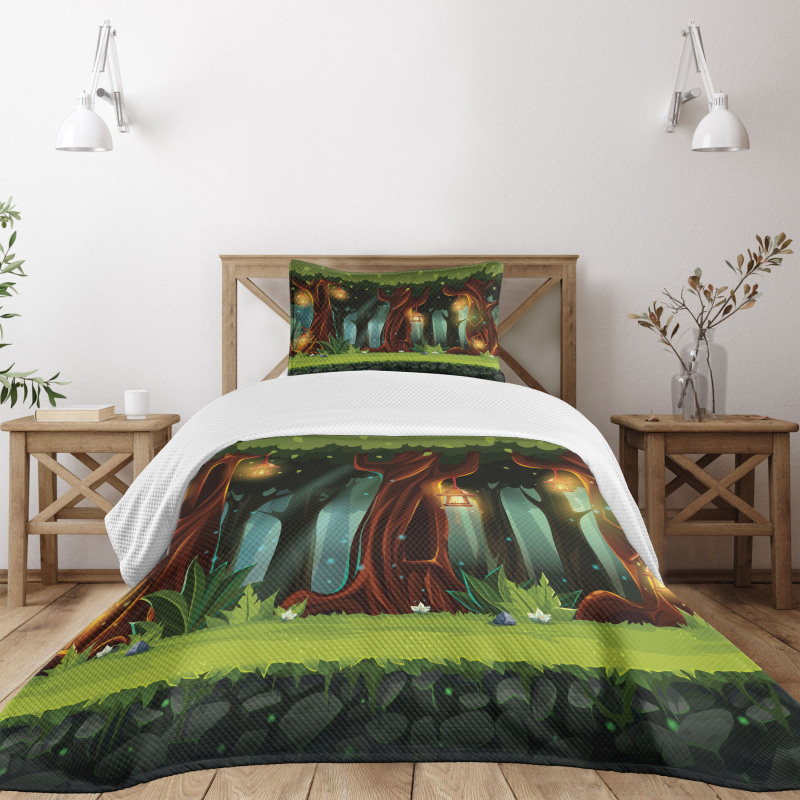Mystical Woodland Bedspread Set