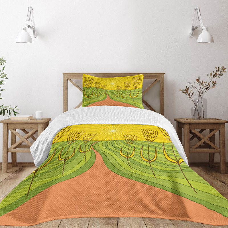 Farmland Agriculture Bedspread Set