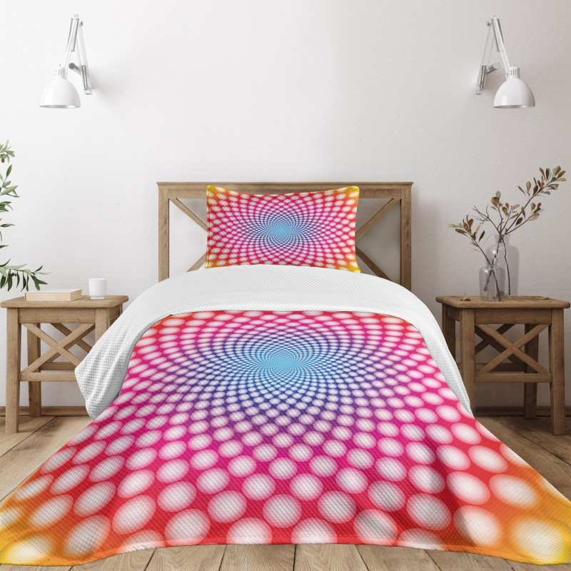 Modern Dots Design Bedspread Set