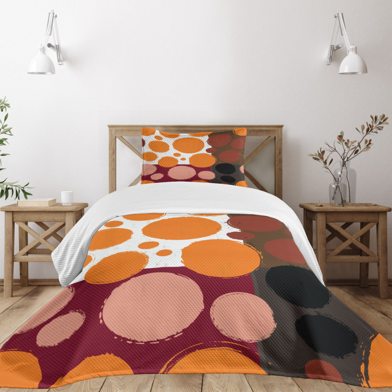 Ink Splashed Backdrop Bedspread Set