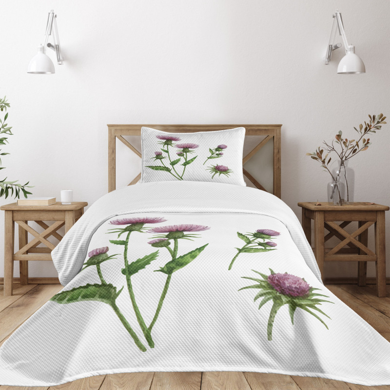 Healing Herbs Concept Bedspread Set