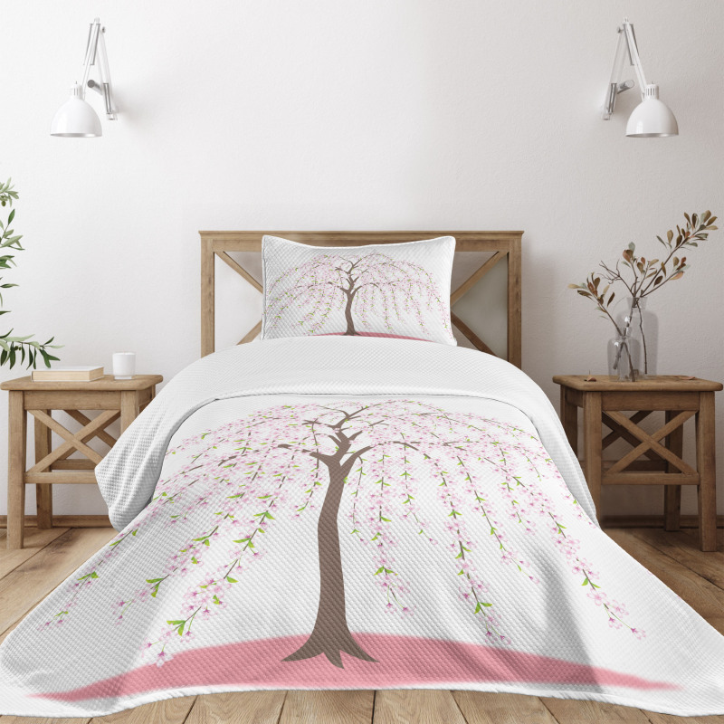 Flowers Oriental Bedspread Set