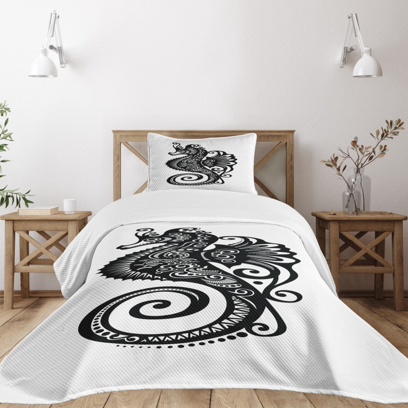 Graphic Swirl Bedspread Set