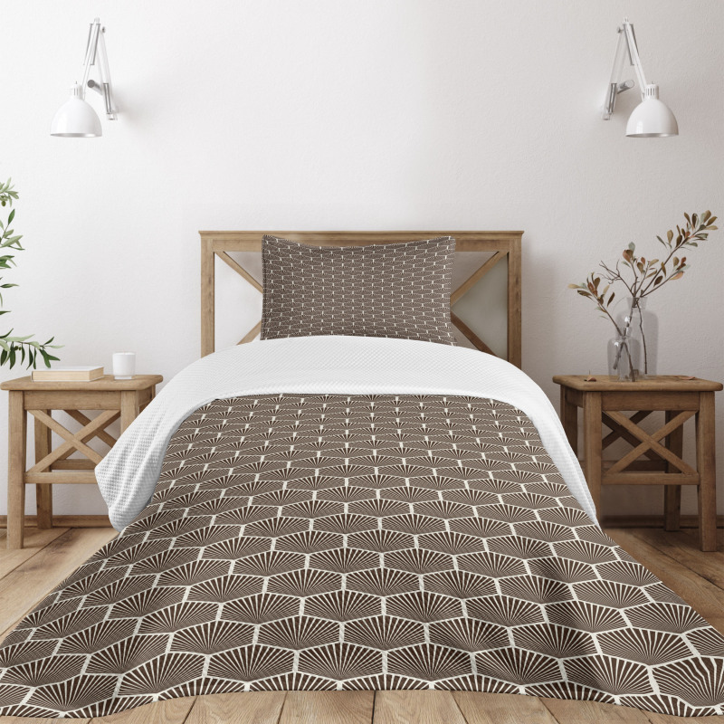Stripped Hexagons Bedspread Set