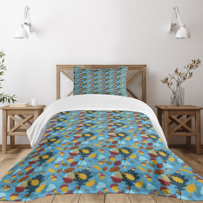 Abstract Overlapped Piece Bedspread Set