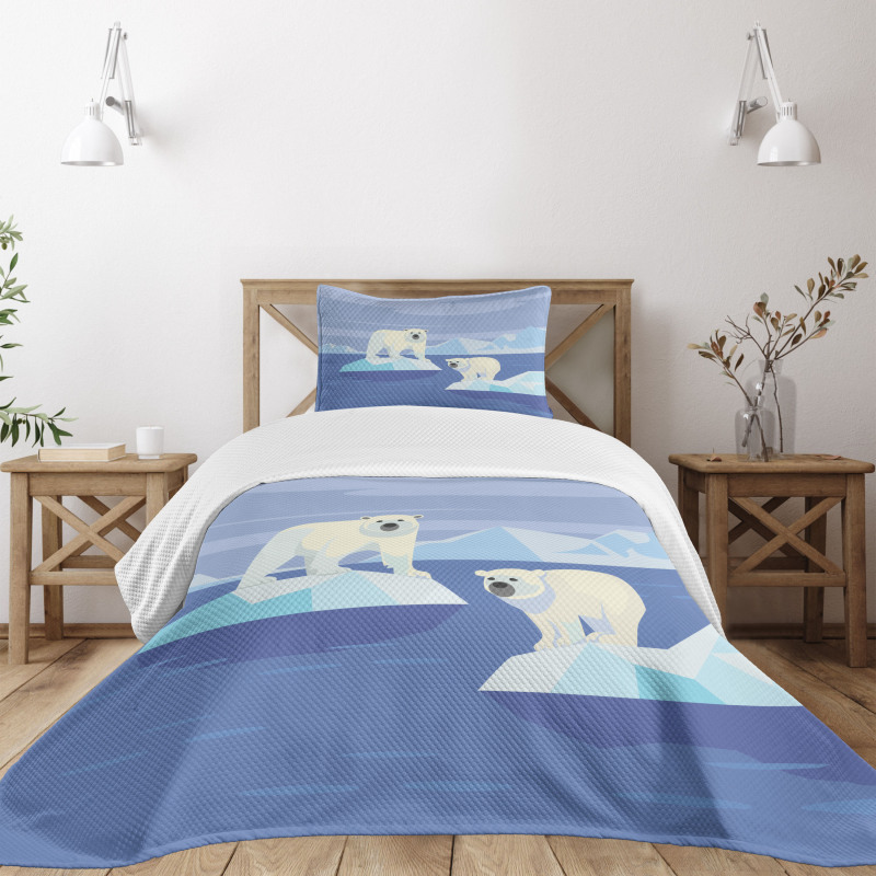 Icy Rocks Habitat Bedspread Set