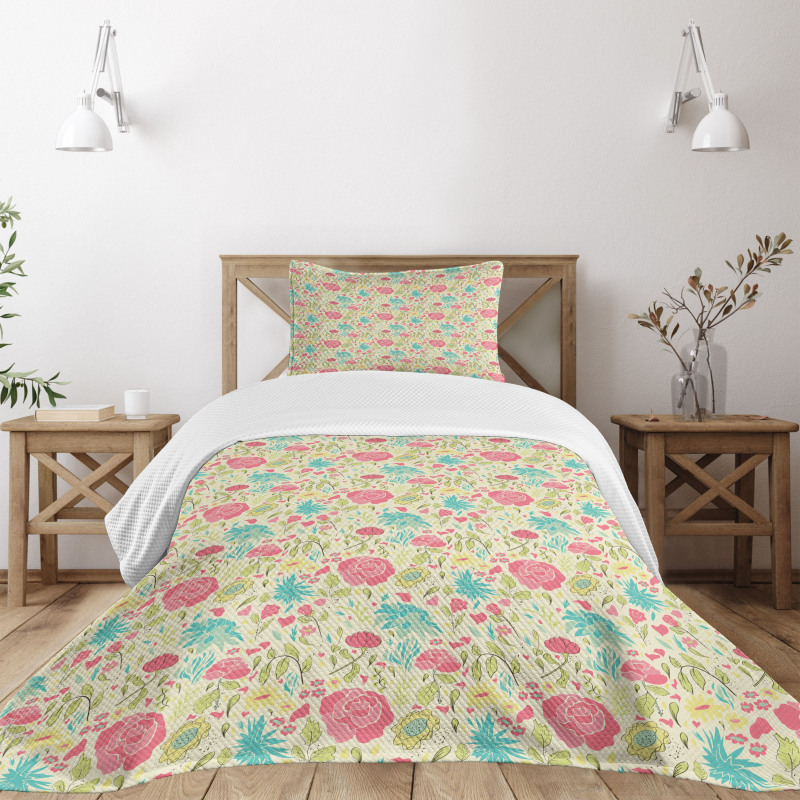 Blooming Spring Sprouts Bedspread Set