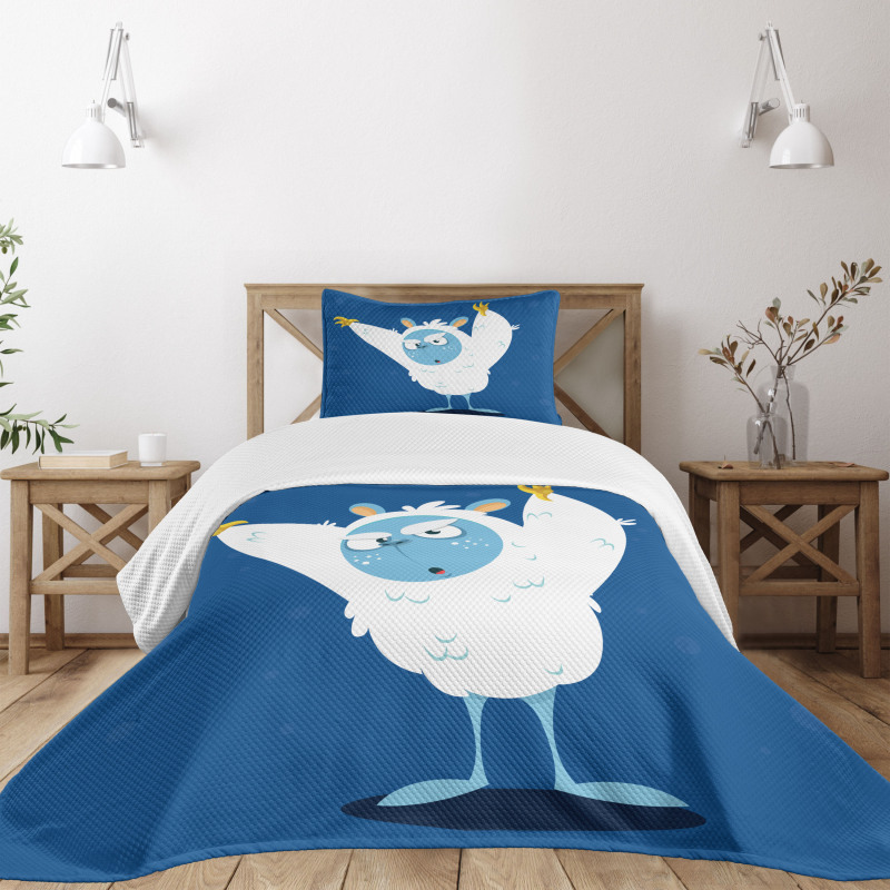 Wild Scary Yeti Costume Bedspread Set