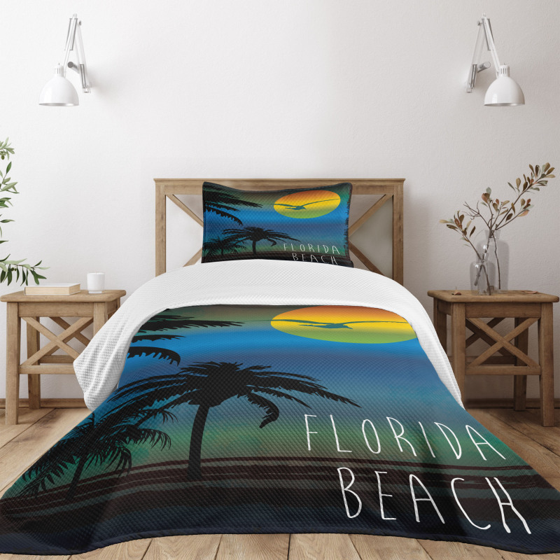 Dreamlike Sunset Shore Bedspread Set