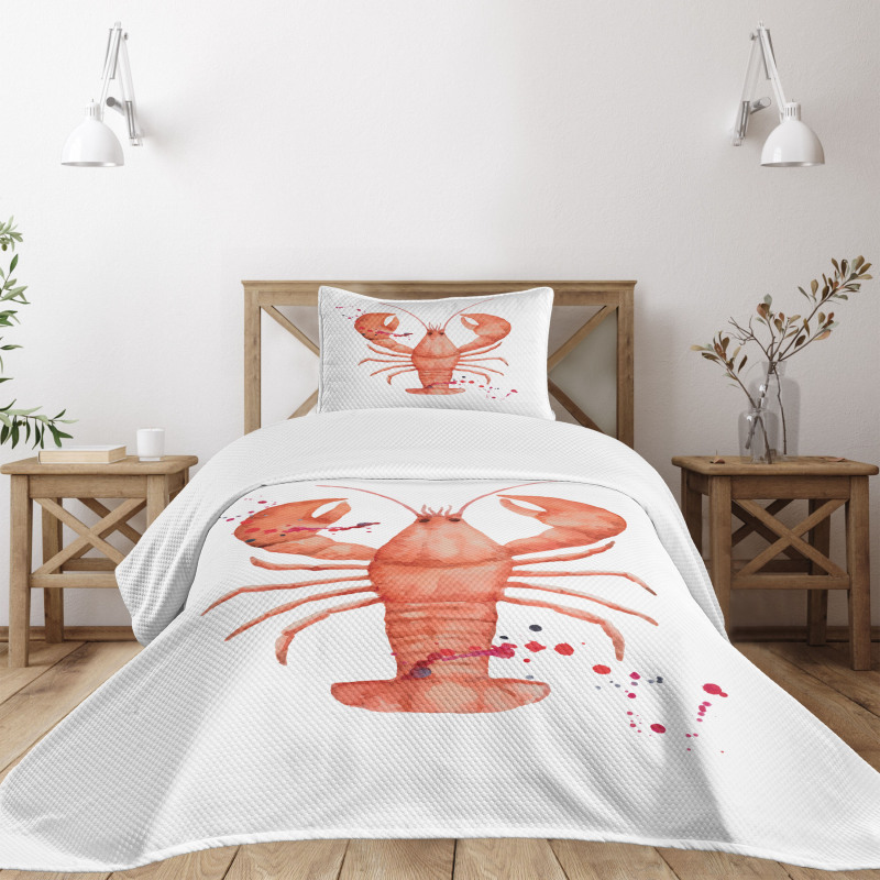 Fresh Organic Seafood Bedspread Set