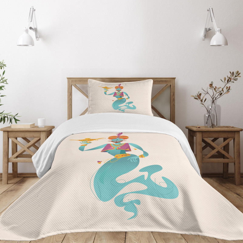 Genie with Magic Tool Bedspread Set